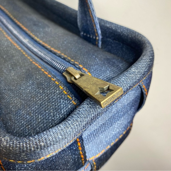 Harveys Seatbelt Purse Bag Y2K Denim Jean Blue - Picture 7 of 13